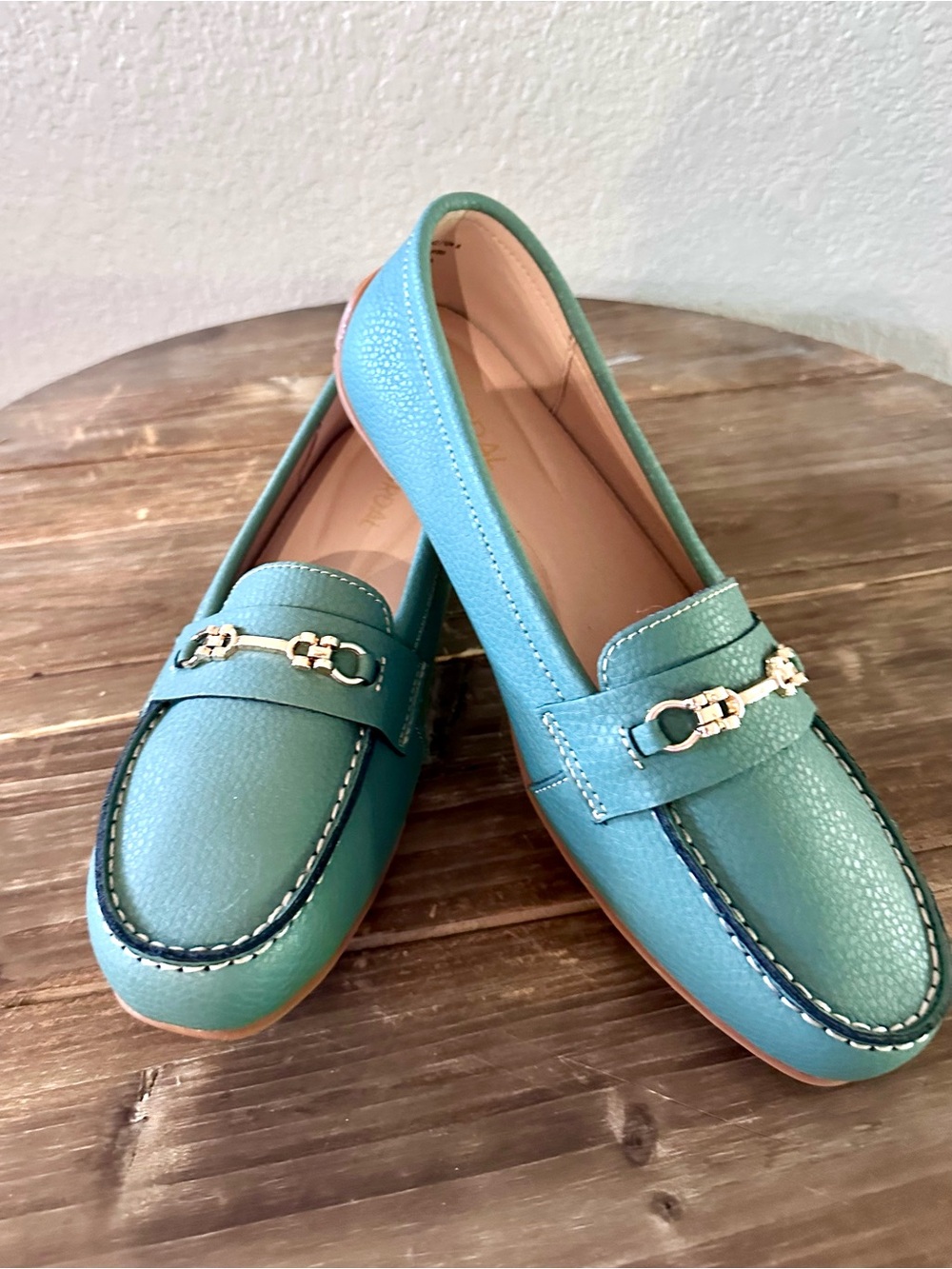 Brand new! Leather driving loafers